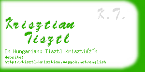 krisztian tisztl business card
